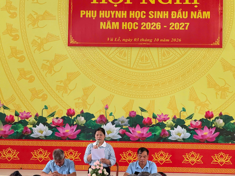 HỌP PHỤ HUYNH HỌC SINH ĐẦU NĂM HỌC – CHUNG TAY ĐỒNG HÀNH CÙNG NHÀ TRƯỜNG